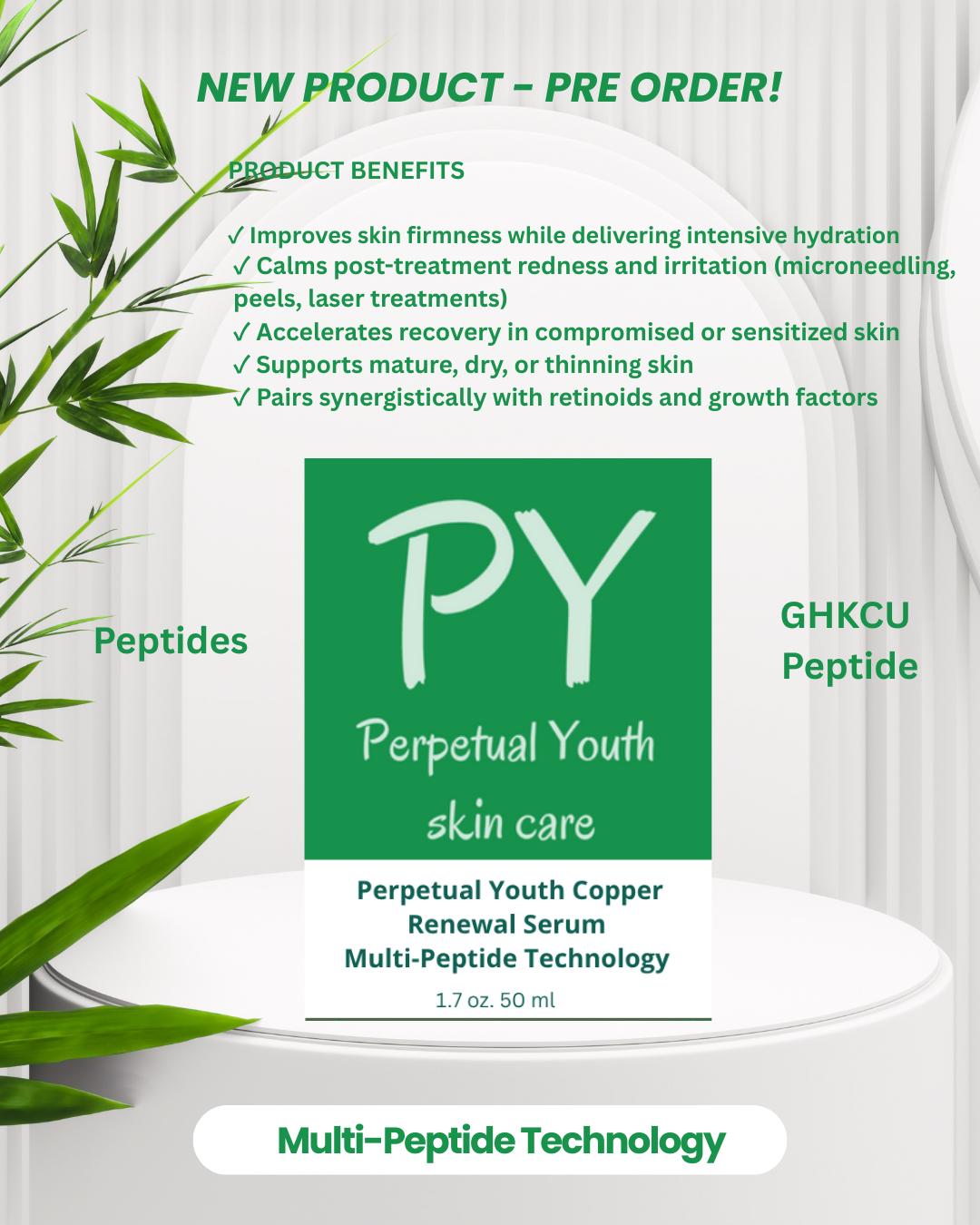 Pre-Order Now! ๐ธ Perpetual Youth Copper Peptide Renewal Serum ๐ฟ๐ฟ๐ฟ