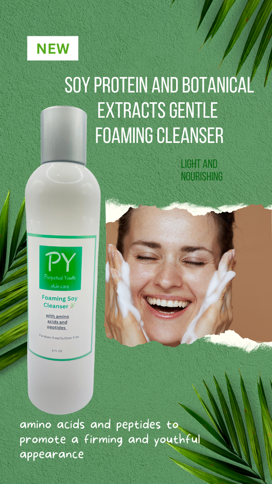 Foaming Soy Cleansing (4 oz.) made for "Mature Skin" 🌿🍃🌱