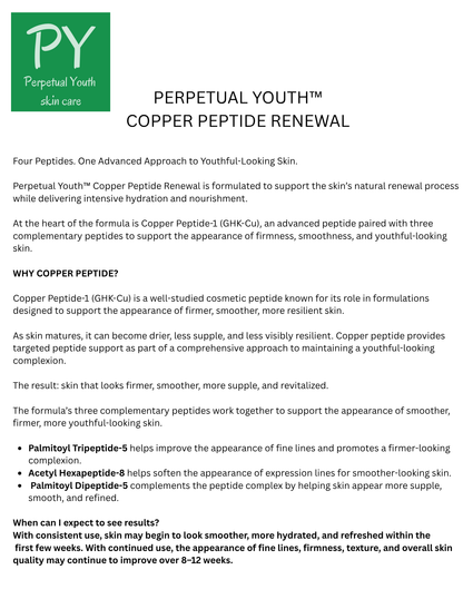🜠🌿 Perpetual Youth Peptide Copper Renewal Serum 🌿 NO INJECTIONS NEEDED! 🥳