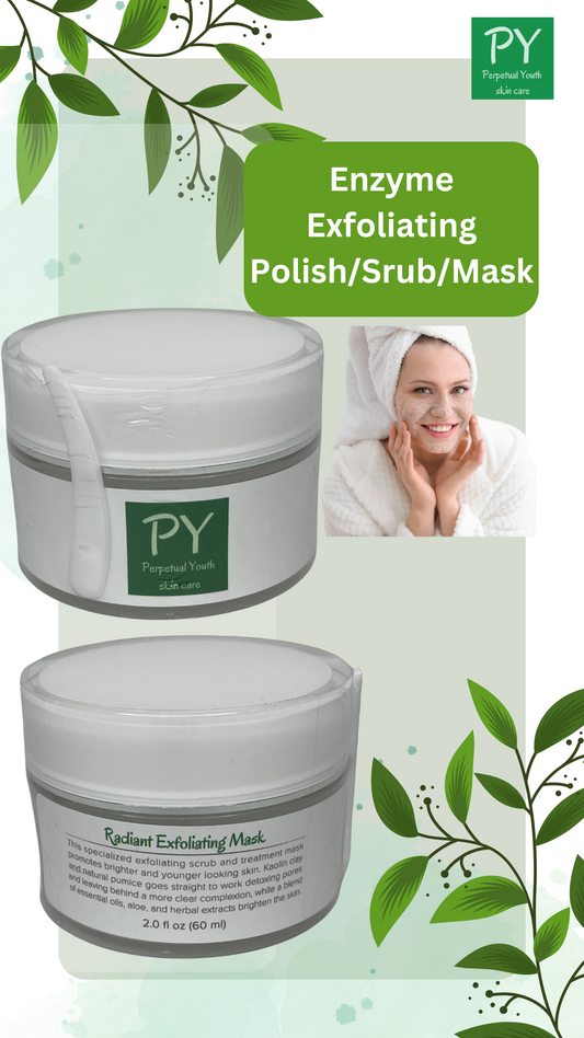Radiant Exfoliating Mask - Enzyme, Exfoliating Srub/Polis/ Mask for Brighter Skin 🔆